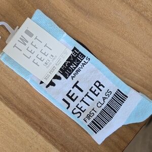 Two left feet socks, Jet Setter  w10-12.5, m8.5-13, nwt